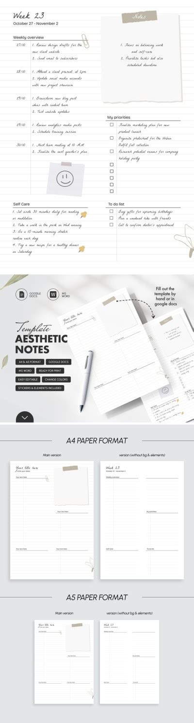 Image result for Notes Layout Template
