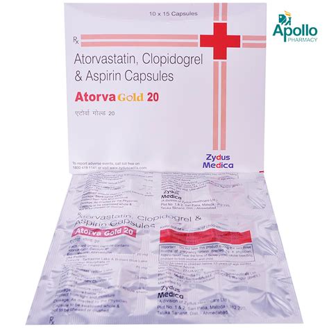 Atorva Gold 20 Capsule | Uses, Side Effects, Price | Apollo Pharmacy