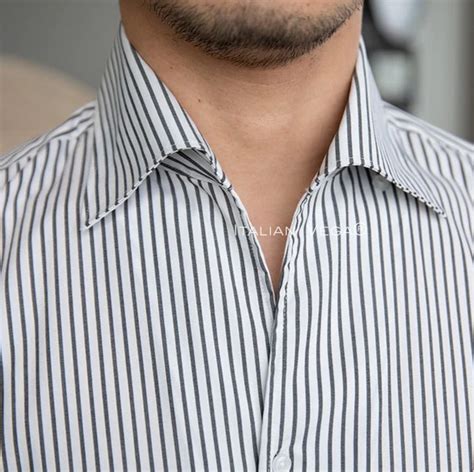 Old Money Grey Classic Striped Shirt by Italian Vega® – Italian Vega™