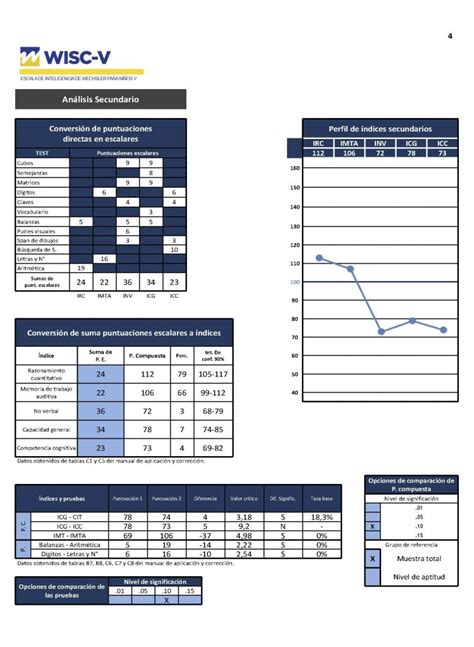 Informe WISC-V - Softpsi - Informe automatizado mediante software