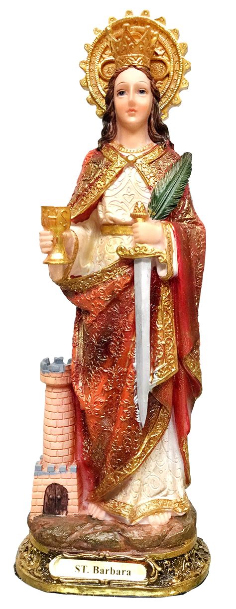 Buy St. Barbara Statue Saint Barbara Estatua Holy Figurine Sculpture (5 ...