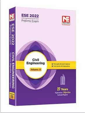 Buy Ese 2021 Preliminary Exam : Civil Engineering Objective Paper - Vol ...