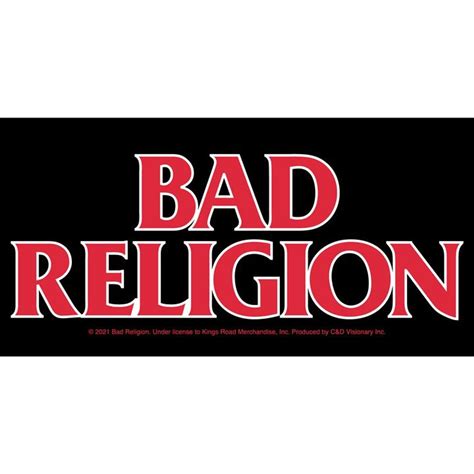 Bad Religion Logo Sticker High Quality, Officially Licensed Band ...