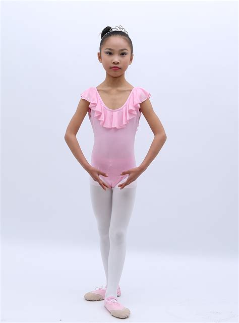 儿童全棉舞蹈服 少儿考级服 吊带形体服 舞台表演芭蕾舞练功服-阿里巴巴