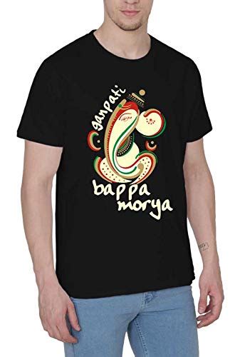 Shopping Samrat Ganpati Buppa Morya Printed Half Sleeves T-Shirt for ...