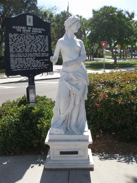 Sarasota Saint Armand's Circle Seven Virtues Statue Music | Florida ...