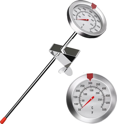 Lightbeam Candy Thermometer Deep Fry Thermometer with Pot Clip ...