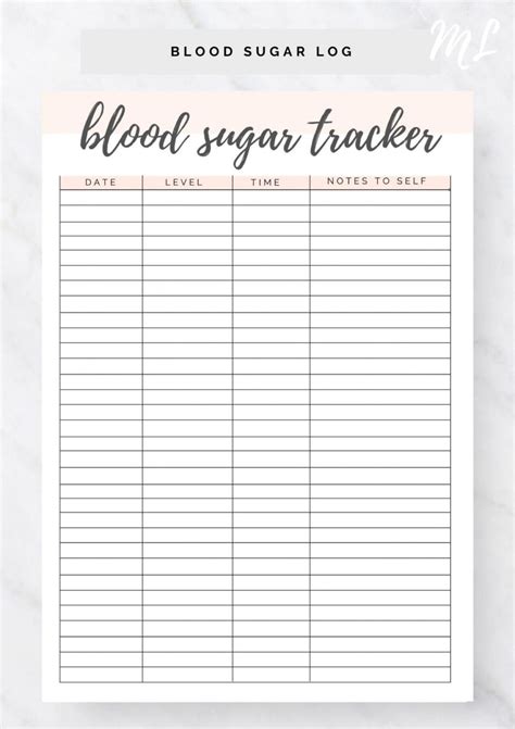 free printable blood glucose log sheets - FREE Printable HQ