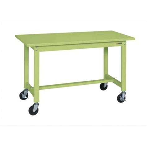 サカエ 軽量作業台KSタイプ(移動式) W900×D600×H740mm KS-096SR 1個【2409DFD_5】 作業台