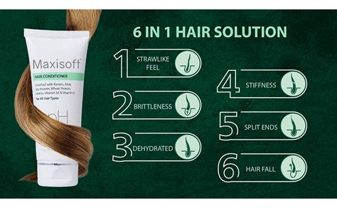 Buy Maxisoft Hair Conditioner | Keratin, Aloe & Protein Rich | Repairs ...
