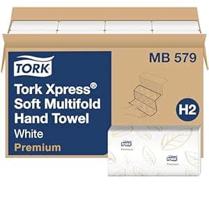 Tork Premium MB579 Soft Xpress Multifold Paper Hand Towel, 3-Panel, 2 ...