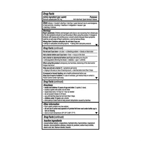 Buy Kaopectate Diarrhea & Upset Stomach Caplets, 28 ct from Dollar ...