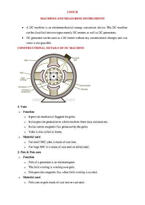 BEEE PART A UNIT-II: Overview of DC Machines & Induction Motors - Studocu