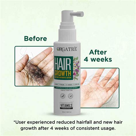 Buy Hair Growth Serum | 3% Redensyl Hair Growth Serum – Orgatre