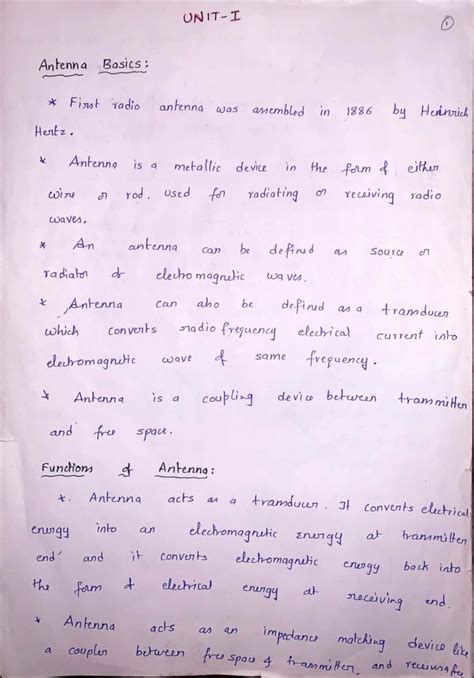 U-1 Antenna Basics: Functions, Types, and Theorems Explained - Studocu