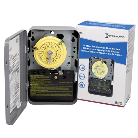 Intermatic T103 120-Volt DPST 24 Hour Mechanical Time Switch : Amazon ...