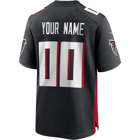 Atlanta Falcons Nike Game Team Colour Jersey - Black - Custom - Mens ...