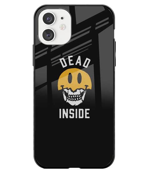 Dead Inside Minimal Glossy Metal Case – CaseMonkey