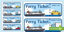 Ticket (teacher made) - Twinkl