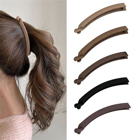 Amazon.com : zxleaus 5 Pcs Banana Clip Vintage Hair Clips for Thin Hair ...