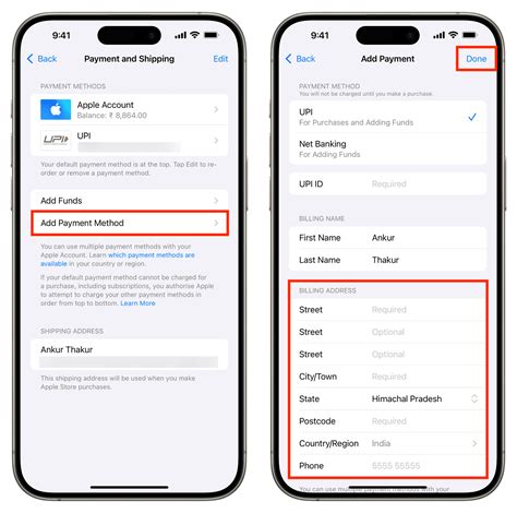 How to manage your Apple Account shipping and billing address