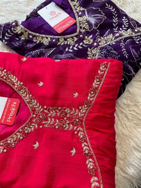 Alia style naira Cut kurti Pant With chiffon Dupatta – Prisachi Official