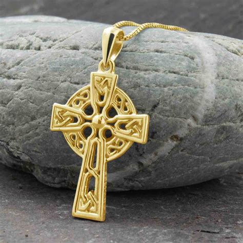 Gold Celtic Cross Necklaces | Celtic Jewelry