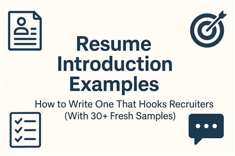 Resume Introduction Examples: How to Write One That Hooks Recruiters (With 30+ Fresh Samples)