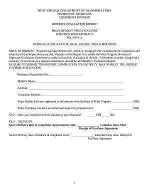 PROCUREMENT SPECIFICATIONS Doc Template | pdfFiller