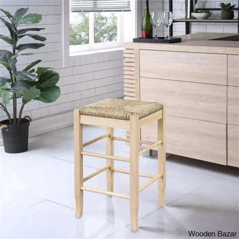 Miltonsburgz Swivel Bar & Counter Stool (Set of 2 )- Wooden Bazar