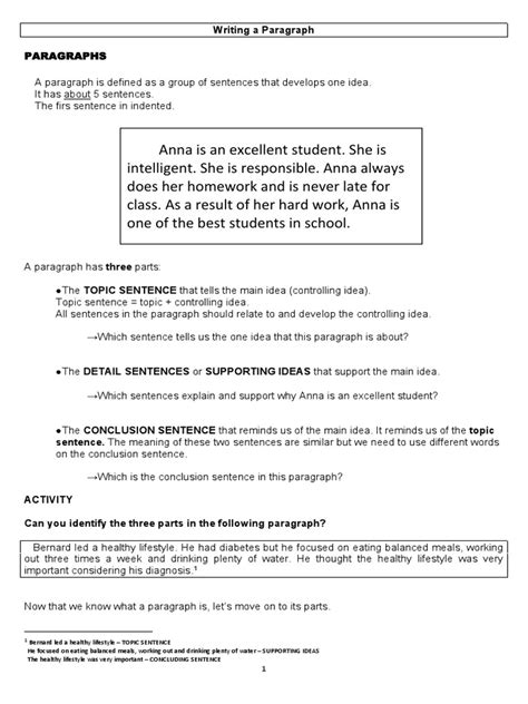 Image result for Paragraph Writing Assignment PDF