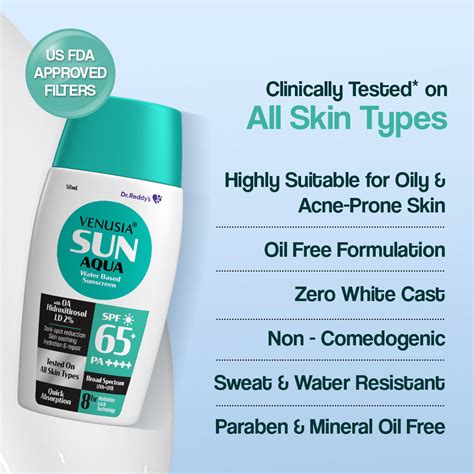 Venusia Sun Aqua Water Based Sunscreen 50 ml | Uses, Side Effects ...