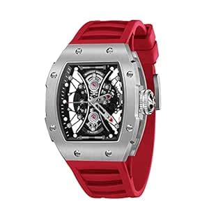 Buy WISHDOIT GT Chronograph Watch Mens Luxury Tonneau Watch Calendar ...