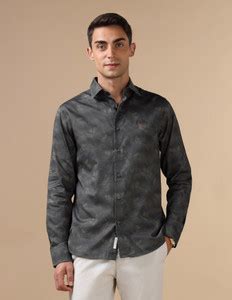 U.S. POLO ASSN. Men Printed Casual Green Shirt - Buy U.S. POLO ASSN ...