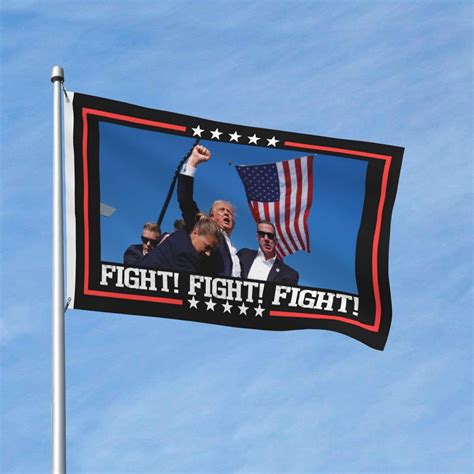 Trump Shooting Flag Fight Fight Fight Flag Trump India | Ubuy