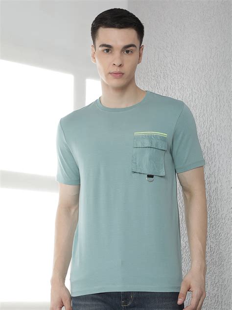 Buy Men's Crew Neck Cotton Slim Fit T-Shirt Online | Trendy and Stylish ...