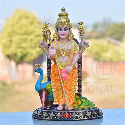 Buy WELNO, Big Size Murugan Kartikeya Showpiece Hindu God Kumaraswamy ...