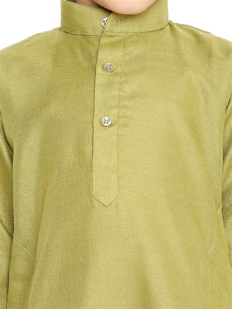 Khakhi Plain Kid's Kurta Set (2160)