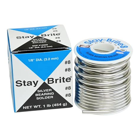 Harris SB861 Stay Brite 8 Solda de Prata 1 lb. Carretel