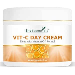 She Essentials Vitamin C Day Cream with SPF 30, 50gm Pack of 1 : Amazon ...