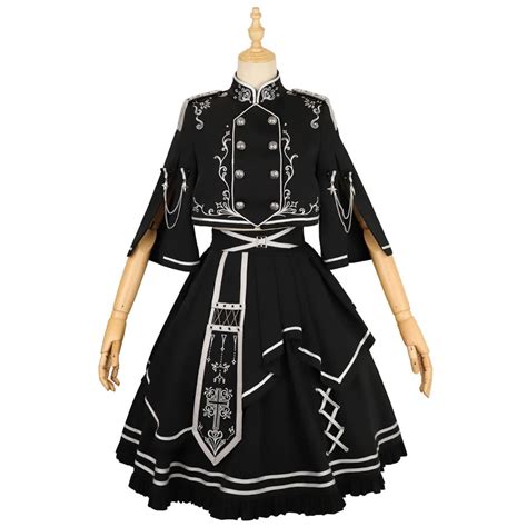 Buy Lolita Dress - The Battle of Thorns, Anime Black Gothic Cosplay ...