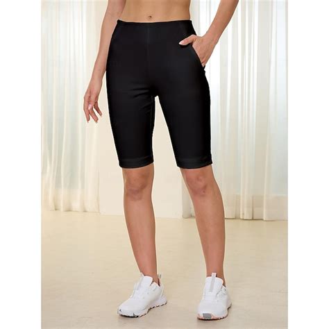 Women's Golf Shorts 22.5inch Slim-Fit Stretch Shorts Navy Black Shorts ...