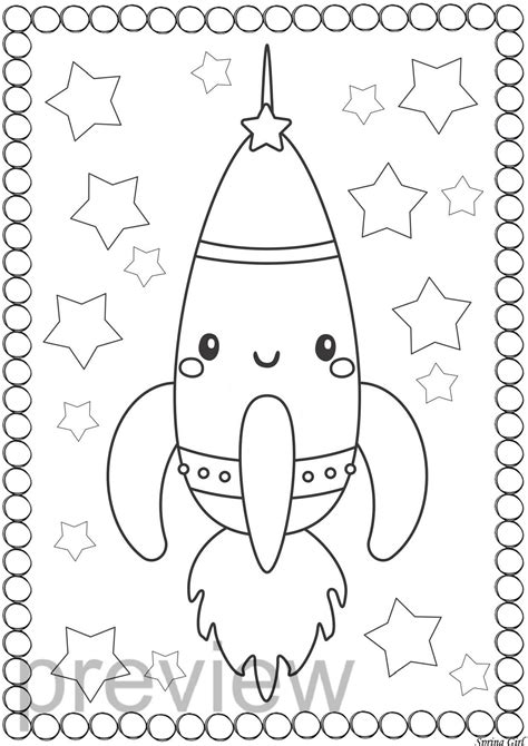 Space Coloring Pages 的图像结果