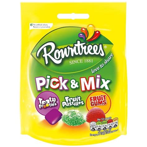 Rowntrees Pick & Mix Tooty Frooties, Fruit Pastilles, Fruit Gums - 120g ...