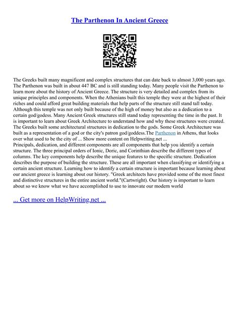 Parthenon Vs Pantheon | PDF