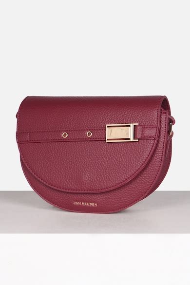 Buy Women Maroon Textured Casual Sling Bag Online - 39909830 | Van Heusen