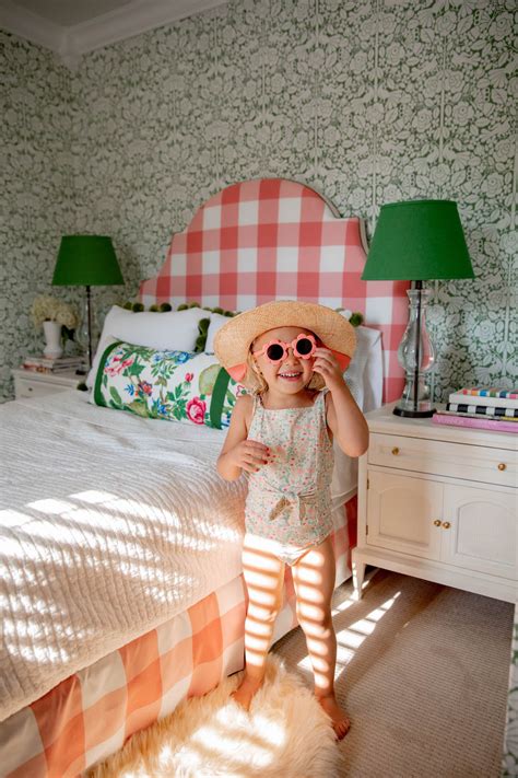 Penelope's Pink and Green Bedroom | Cedar & Rush
