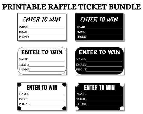 Free free easy printable raffle tickets, Download Free free easy ...