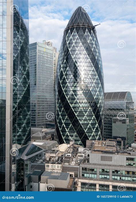 Gherkin Building, 30 St Mary Axe in the City of London Financial ...