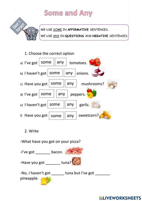Some Any Worksheet PDF 的图像结果